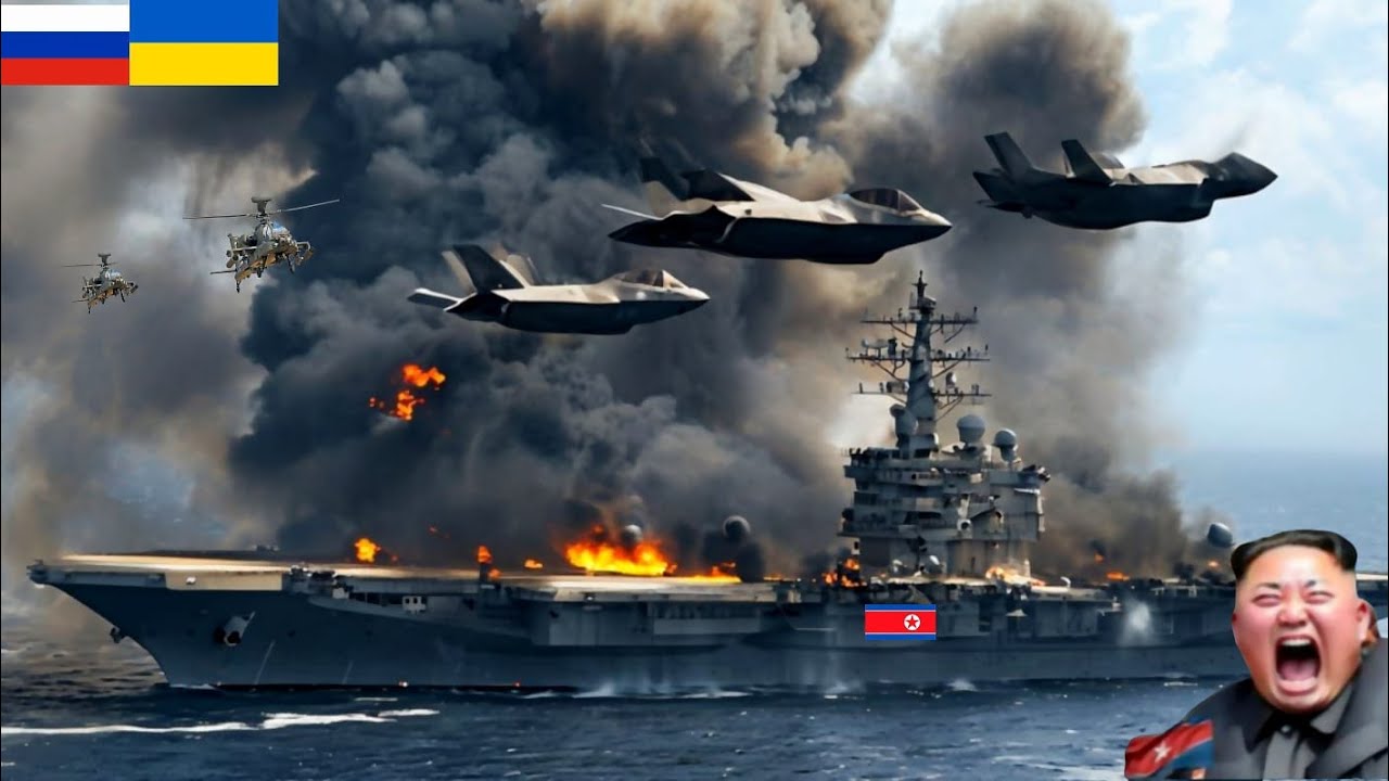 1 minute ago! Ukraine sinks Russian cruiser carrying 30,000 North Korean troops - ARMA 3