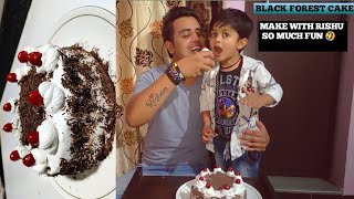 Cooker Main Aasani Se Banaaiye Blackforest Cake Bina Ande Ke- Black Forest Cake In Pressure Cooker