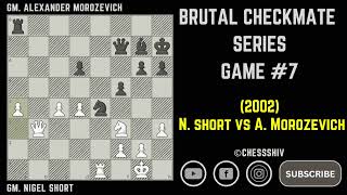 best checkmate pattern game 7 | short vs morozevich 2002 #chess #checkmate #chessshiv