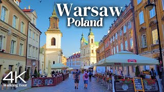 Warsaw, Poland - Summer Walking Tour 2023 - 4K Ultra HD