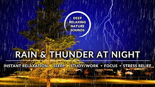 ⛈️⚡️ HEAVY RAIN & THUNDER Sounds for INSTANT Relaxation | #HeavyRainSounds #RainSoundsForSleeping by Deep Relaxing Nature Sounds 26 views 1 year ago 3 hours