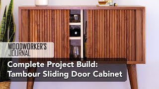 Build a Mid-Century Tambour Cabinet - Complete Project Build