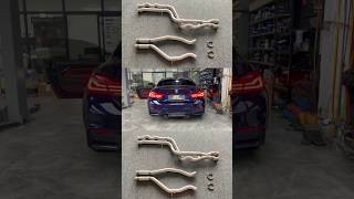 Bmw F82 M4 S55 3.0T With Equal Length Midpipe Exhaust.