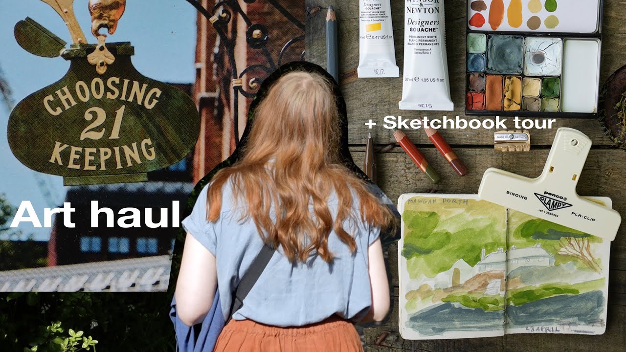 Sketchbook Tour + Art Haul from My 2-Day London Trip - YouTube