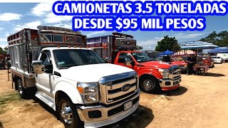 CAMIONETAS 3.5 TONELADAS DESDE $95 MIL PESOS MX.  FORD F350 SUPER DUTY CAMION JAC 2.5 TN. CHEVROLET