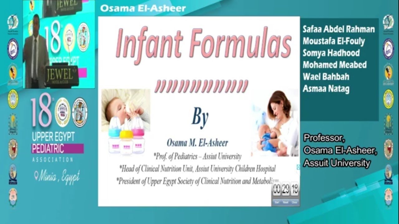 Infant Formulas Prof Osama El-Asheer