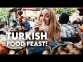 INSANE Turkish STREET FOOD Tour in Gaziantep! (GIANT Kebab, Katmer, Baklava!) Van Life Turkey