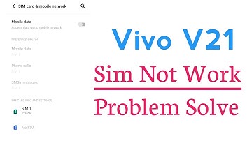 Vivo V21 Sim Card Not Showing And Working Problem Solve