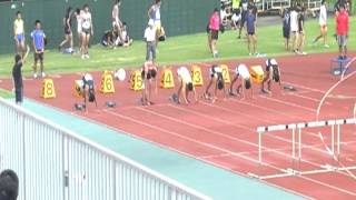 2012 9/8:学校対抗陸上競技大会  男子１部 １１０ｍＨ(1.067m)予選1組