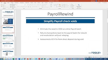 wsTOOLS: Streamline Your Payroll Processes Dynamics GP I Implementation Specialists