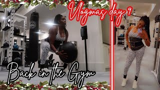 Vlogmas Day 9| Back in the Gym | Jsculpt belt | waist trainer