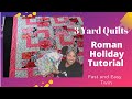 3 yard quilt tutorial  roman holiday