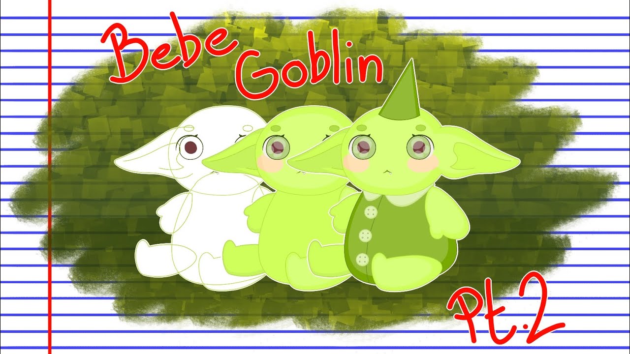 Finishing Drawing a Baby Goblin | Music & Rain