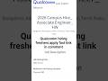 qualcomm hiring freshers link in comment section