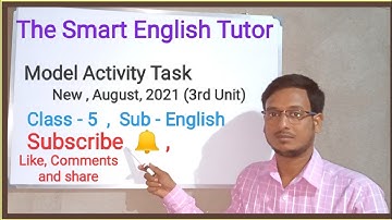 Model Activity Task Class 5 English Part 5