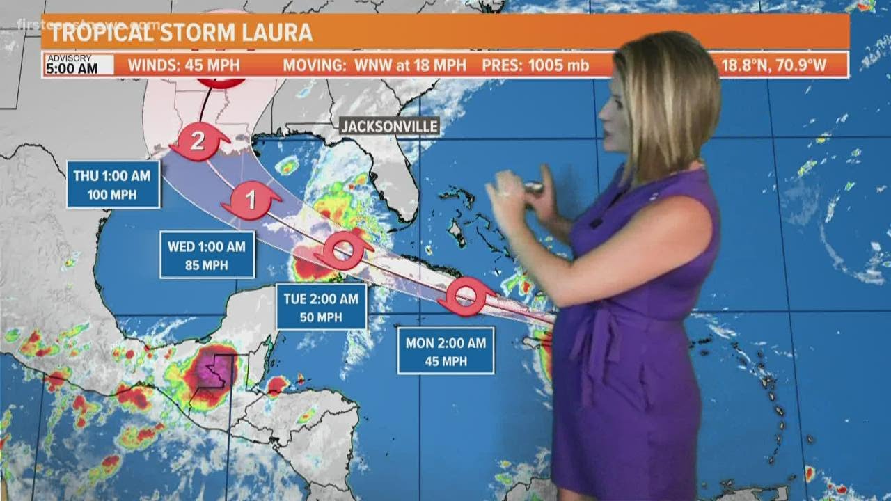Marco nearly a hurricane in the Gulf, Laura now forecast to become a ...