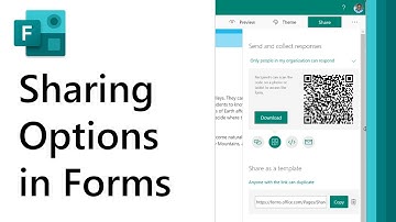 How to use the multiple sharing options in Microsoft Forms