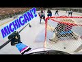 Michigan for the win  cobra chickens gopro hockey