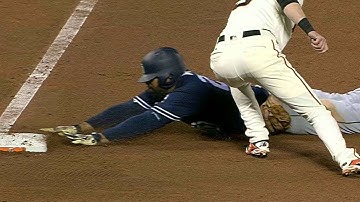 SD@SF: Giants relay to get Kemp after call overturned