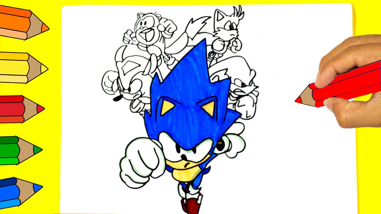 ⭐How To Draw SONIC Prime Characters - Coloring and Drawing Sonic