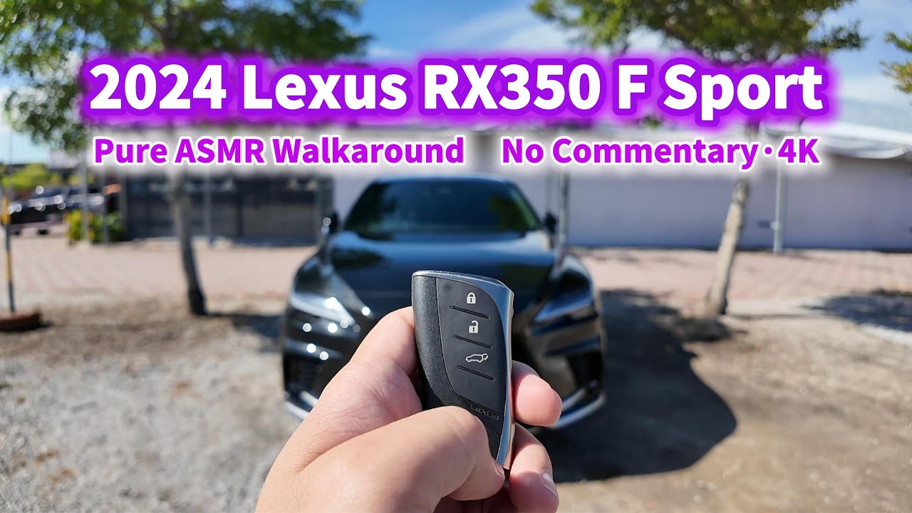 Relaxing 4K Walkaround: 2024 Lexus RX350 F Sport | No Commentary, Ambient Sound, Interior & Exterior