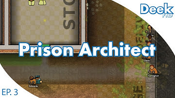 Prison Architect Ep.3 - Finishing up the Cell Block - Accepting Our First Prisoner Intake