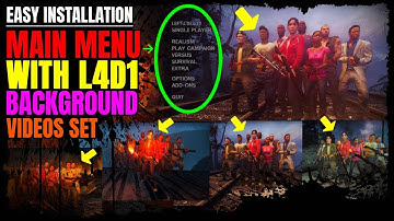 Main Menu with Left 4 Dead background videos set - Left 4 Dead 2 #l4d #coop #gaming #mods