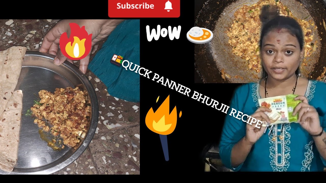Panner bhurji🍱quick recipe🤤