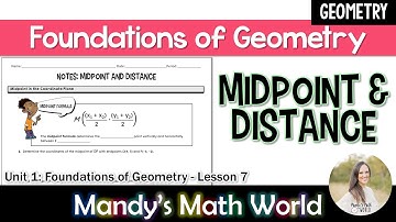 Midpoint and Distance in the Coordinate Plane