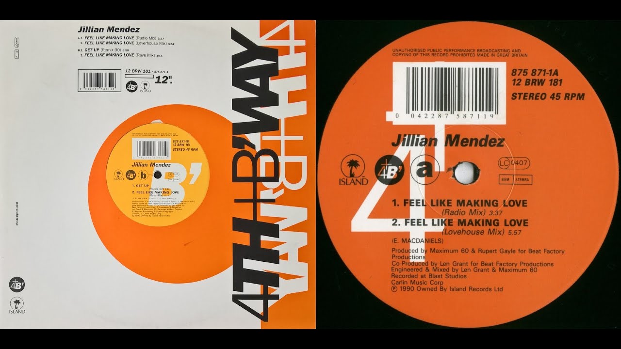 Jillian Mendez - Feel Like Making Love (Lovehouse Mix) 1990 - YouTube
