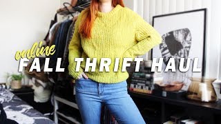 online fall thrift haul