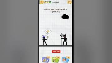 Defeat the demon with lightning ⚡🌩️ | draw 2 Save gameplay | level 223 | #draw2save #shorts