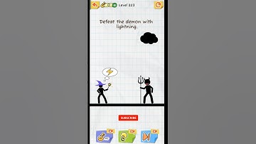 Defeat the demon with lightning ⚡🌩️ | draw 2 Save gameplay | level 223 | #draw2save #shorts