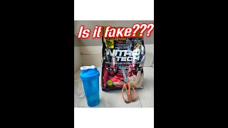Is my Nitrotech fake? Review of nitrotech and authenticity test | Muscletech Nitrotech |