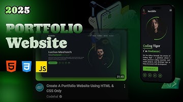 Build Responsive Portfolio Website with HTML CSS JavaScript | Hindi Tutorial Inspired by @codehal