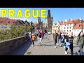 Prague Czech Republic | Busy Saturday | Walking Tour 4k.