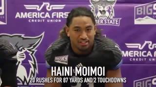 Haini Moimoi Running Back Weber State Football Highlights 2016