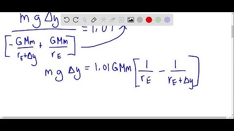 A particle of mass m is displaced through a small vertical distance y near the Earth