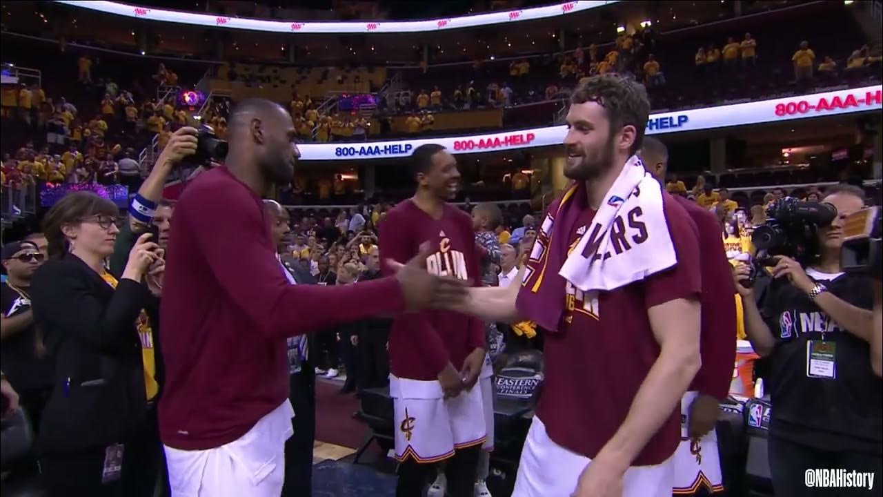 NBA History LeBron James and Kevin Love Handshakes YouTube