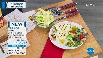 Vasta 2in1 Veggie and Fruit Slicer with 2 Blades