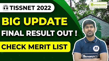 TISSNET 2022 | BIG UPDATE | FINAL RESULT OUT | CHECK MERIT LIST