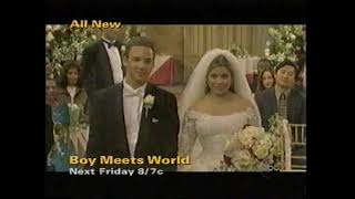 Boy Meets World Cory And Topanga Wedding Promo Commercial 1999