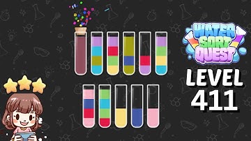 Water Sort Quest Level 411 Solution Walkthrough 🧪