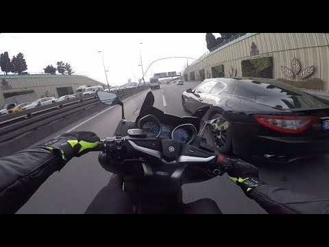 Yamaha Tmax 530 ile Gazlama // Maserati // Biraz Abarttık