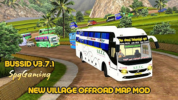 NEW VILLAGE OFFROAD MAP MOD|BUSSID V3.7.1||SPG GAMING|