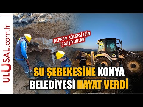 Hatay`da su şebekesine Konya Belediyesi hayat verdi