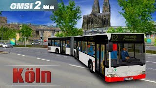 OMSI 2 KÖLN | Vom Hauptbahnhof nach Meschenich im Gelenkbus ☆ Let's Play OMSI 2 | #813