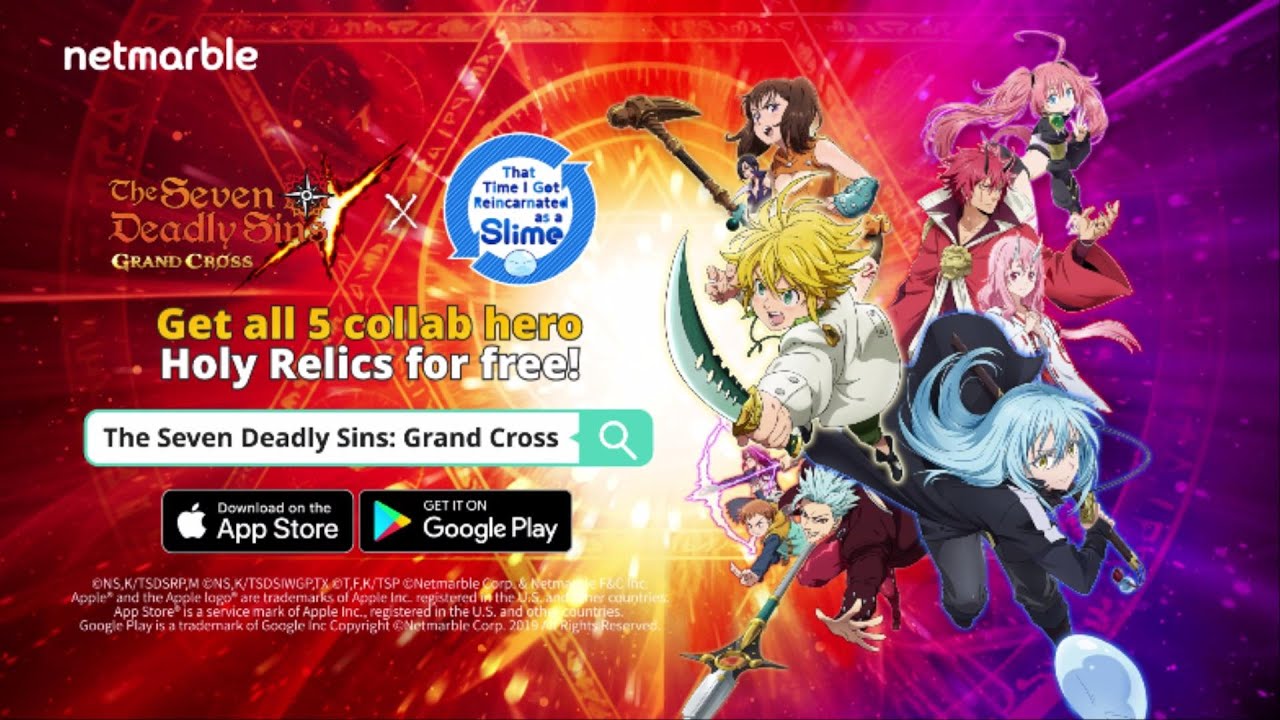 Seven Deadly Sins: Grand Cross x Tensura Collaboration Events and