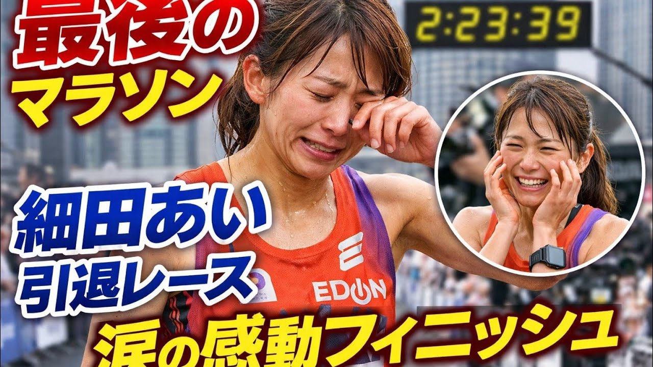 😭🏃‍♀️細田あい 感動のラストラン！涙で締めくくった東京マラソン引退レース🏁✨