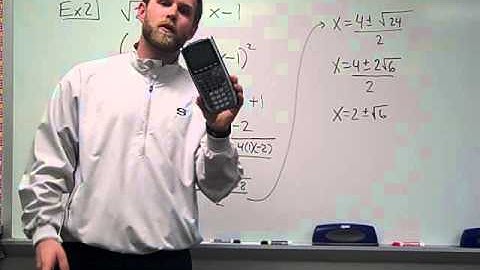 Solving Radical Equations (6.7 part 1)